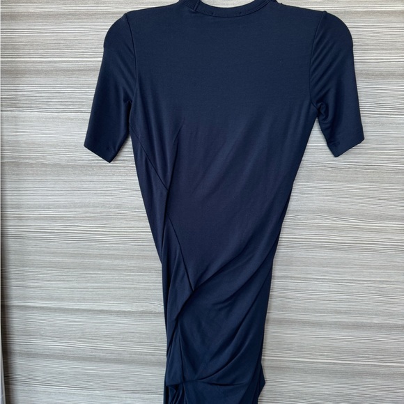 T by Alexander Wang | Ruched dress navy | P (NWT) - Picture 4 of 5